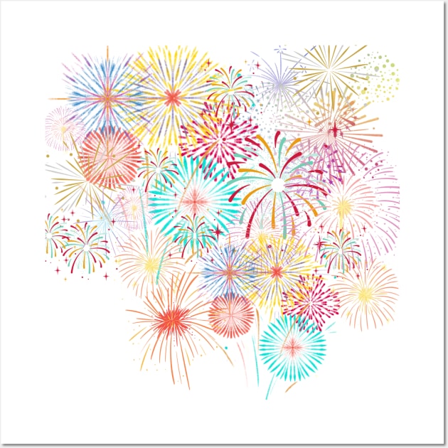 fireworks Wall Art by PPphatsorn